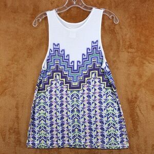 MARA HOFFMAN Top Womens Medium White Pullover Tank Modal Stretch Active